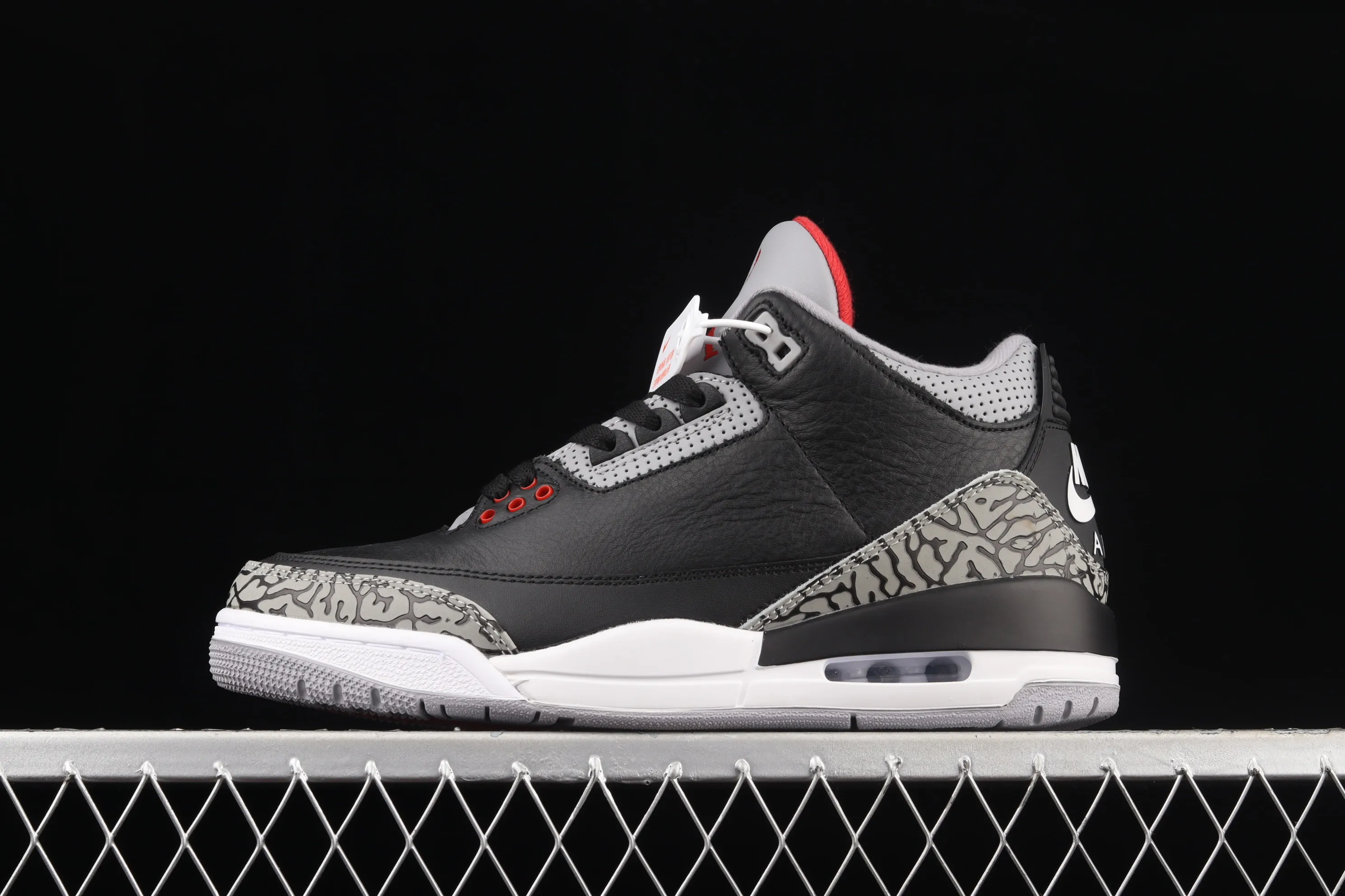 All categories Air Jordan Jordan series basketball shoes Air Jordan 3 J version Air Jordan 3 Retro Black Cement (2018) AJ3 Joe 3 replica black cement 854262-001